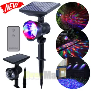 Lampara Solar Para Exteriores Street Garden Proyector LED Decor Control Remoto - Picture 1 of 19