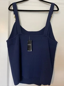 Top de verano Ralph Lauren azul marino talla 3x ENVÍO GRATUITO - Imagen 1 de 6