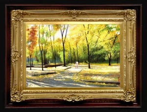 ORIGINAL Oil Painting Arseni ~ JOYOUS DAY 18" X 12" NO FRAME Art USA - Picture 1 of 13