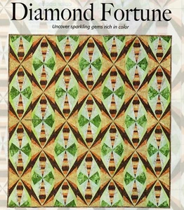 Diamond Fortune Quilt Pattern Pieced/Paper Pieced LS - Picture 1 of 1
