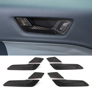 8 PIEZAS Cubierta de manija de puerta interior de fibra de carbono ABS para Ford Maverick 2022 - Imagen 1 de 11