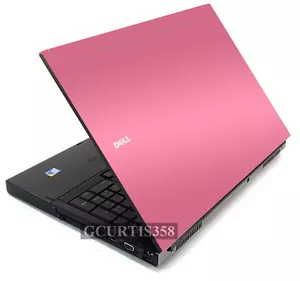 PINK Vinyl Lid Skin Cover Decal fits Dell Precision M6400 M6500 Laptop - Picture 1 of 1
