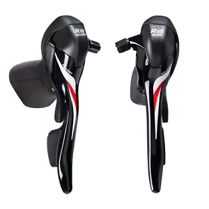 Microshift SB-R402K 10 Speed Double Road Drop Bar Shifters Shimano Compatible - Picture 1 of 3