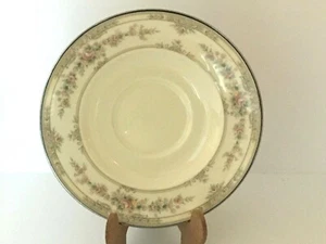 Noritake Shenandoah Saucer Bone China 9729 Japan Replacement Roses Platinum Edge - Picture 1 of 5