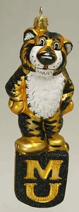 Slavic Treasures Glasscot Ornaments Missouri Tigers- Figure/Disk - Boxed 4155940 - Picture 1 of 1