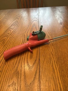 Vintage Shakespeare Barbie Girls Fishing Pole All In 1 Rod & Reel Pink Teal 30" - Picture 1 of 4