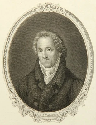 C. MAYER (1798-1868), Moritz von Thümmel(*1738), Stahlstich Romantik Porträt - Bild 1 von 4