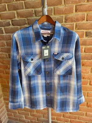 Filson Deer Island Jac Shirt - Cobalt / Natural Shadow Plaid - Men's XL - NWT - Image 1 of 4