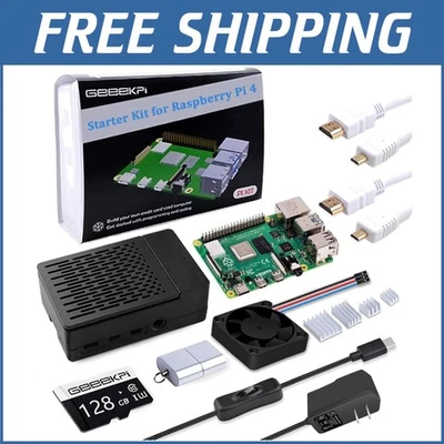 Ultimate Raspberry Pi 4 8GB Starter Kit with 128GB SD Card & Cooling Essentials - Image 1 of 4