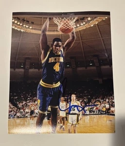 Chris Webber MICHIGAN NBA Basketball Hall Of Fame Signed Autographed 8x10 Photo - Picture 1 of 1