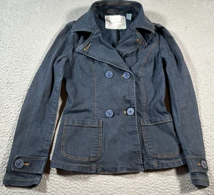 Chaqueta Sperry Top Sider Mujer Pequeña Azul Denim Marino Náutica Doble Pecho - Imagen 1 de 10