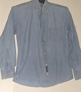 Bills Khakis Tailored Fit Long Sleeve Denim Button Down Shirt Mens Size M - Picture 1 of 6