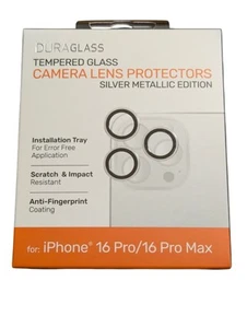 U2-N DuraGlass Silver Metallic Glass Camera Protector - iPhone 16 Pro/16 Pro Max - Zdjęcie 1 z 2