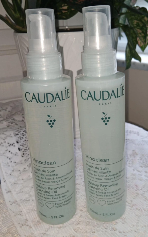 Lote de 2 Aceite Limpiador Desmaquillante CAUDALIE Vinoclean - 5 fl oz / 150 ml Foto 1 de 2