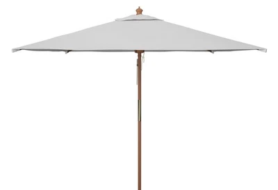 7.5ft Outdoor Patio Umbrella, Square, Velop Collection, Ivory, Wood, No Tilt,... - Image 1 of 2