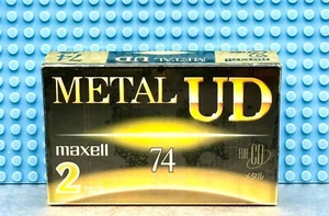 MAXELL METAL UD 74 1994 TYPE IV TWIN PACK BLANK CASSETTE TAPES (2) (SEALED) - Picture 1 of 4