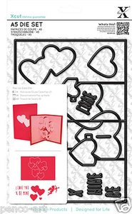 Xcut 15 Stück A5 Stanze Pop Up Karte Liebe Herzen Valentine Use Sizzix eBosser X Cut etc - Bild 1 von 1