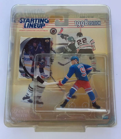1998 KENNER STARTING LINEUP WAYNE GRETZKY FIGURE & CARD WITH ADDED COVER NEW! Cover