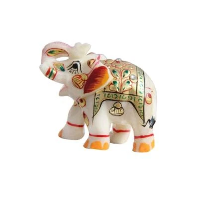 Estatua de mármol elefante para decoración del hogar artículo de regalo  Foto 1 de 3