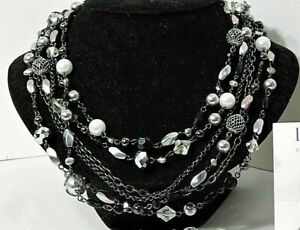 Beautiful Lia Sophia "KATIE" Multi-Strand Necklace, Freshwater Pearls, NWT