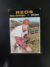 Tony Cloninger 1971 Topps Cincinnati Reds #218 read description 