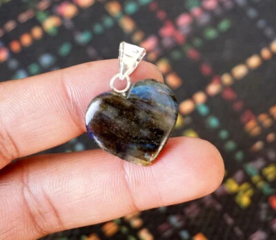 Pendente Fatto A Mano In Argento Sterling 925 Con Gemma Di Labradorite S-39 - Immagine 1 di 4