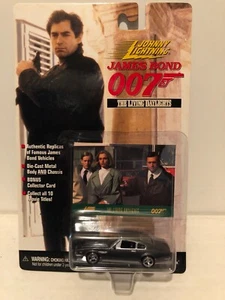 JAMES BOND 007 Johnny Lightning 1:64th fundición a presión coches y tarjeta, Living Daylights - Imagen 1 de 1