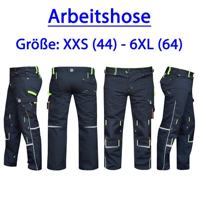 TERRATREND JOB GERMANY Arbeitshose Berufshose Bundhose Berufskleidung schwarz Schutz Bau Gr. 44-64*****