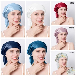 Gorro de ducha 100 % seda para dormir gorro envoltura de cabello para cuidado del cabello gorro de baño nocturno - Imagen 1 de 26