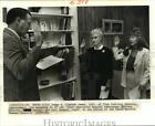 1988 Press Photo Judge A. Clayton James Swearing in with Marlene Chauvin, Other