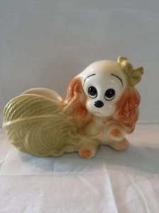 Vintage Hull Cocker Spaniel Planter Sewing Caddy - Picture 1 of 5