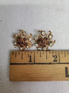 2 Vintage Strass Blume Cluster Pins 📦  - Bild 1 von 2