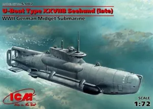Model Submarine Deck Mounted Model Kit Mounting ICM u-Boat Scale 1:72 - Picture 1 of 1