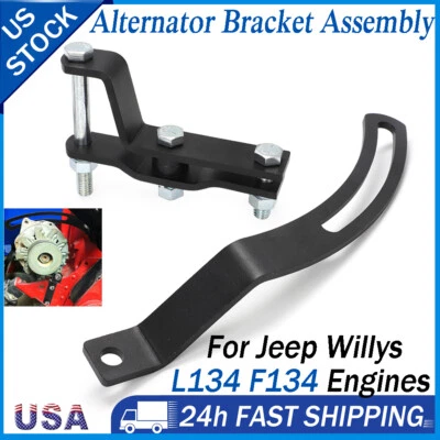 Kit de montaje de soporte de alternador para motores Willys Jeep L134 F134 CJ2A CJ3B CJ3A Foto 1 de 4