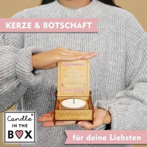 Handgemachte Kerzen "Candle in the Box" Geschenk /Restposten/Sonderposten - Bild 1 von 9