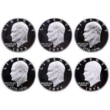 1973-1978 S Eisenhower Dollar GEM Proof Run CN-Clad Ike Lot US Mint 6 Coin Set