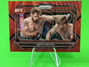 💥💥2023 Panini Prizm UFC Red Wave Prizm #49 Nikita Krylov!💥💥 - Picture 1 of 15