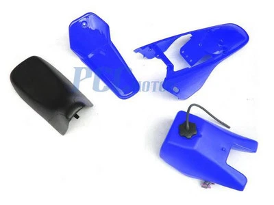 KIT CARENADO GUARDABARROS PLÁSTICO ASIENTO TANQUE YAMAHA PW80 PW 80 AZUL M PS51 Foto 1 de 4