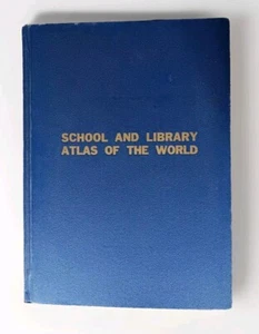 School And Library Atlas Of The World Fred W. Foster 1964  - Picture 1 of 24
