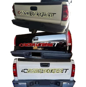 Trucks 1500 2500 HD Tailgate Bed Decal Sticker Custom Text For Bed 1993 - 2024 - Picture 1 of 1