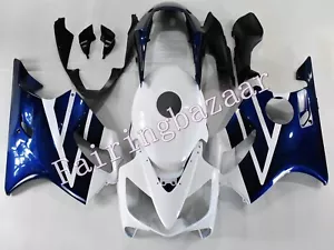 Kit de carenado por inyección ABS 2004-07 CBR600 F4i azul blanco con cubierta del tanque - Imagen 1 de 7