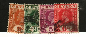 Ceylon #201-4 used - Picture 1 of 1