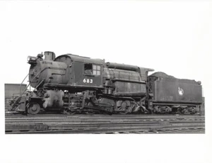 CNJ Railroad Camelback steam locomotive 2-8-0 #683 photo 10" X 8" - Picture 1 of 1