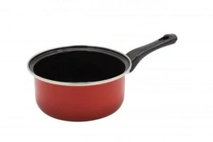 Krüger Stieltopf Rom rot Emaille 16 cm ø Chromrand 4006776051709 - Bild 1 von 1