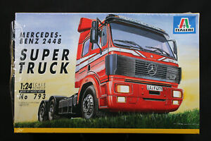 XW068 ITALERI 1/24 maquette camion 793 Mercedes Benz 2448 Super Truck - Ptitoys