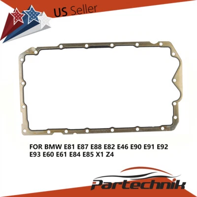 Junta de cárter de aceite del motor para BMW E81 120 N43 E46 318Ci N46 E90 316i 11137511224 Foto 1 de 4