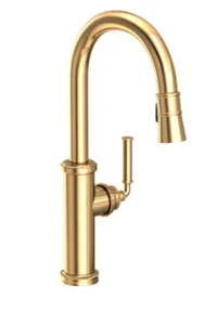 Newport Brass Taft 2940-5103/03N PullOut Spray Kitchen Faucet Polished Brass NEW - Picture 1 of 4