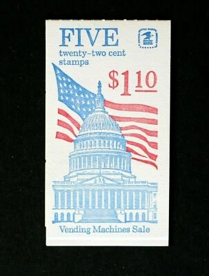 U.S. Scott #BK144 Booklet, $1.10 "Capitol", Mint in Excellent Condition - Image 1 of 2