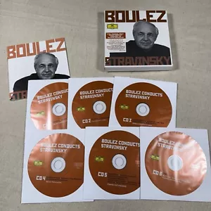 PIERRE BOULEZ Conducts Stravinsky 6CD Box Set (2010) Chicago Cleveland Berliner - Picture 1 of 3