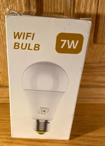 BRAND NEW~Wifi Bulb 7W 26- Single Bulb- LED Music Function Instant Bright Light - Picture 1 of 12
